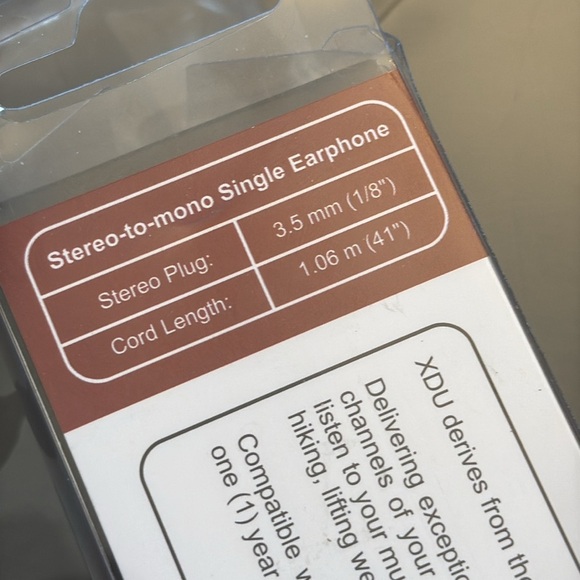 Far End Gear XDU Pathfinder Black and Silver Wired Single Earbud with Microphone - Picture 6 of 7